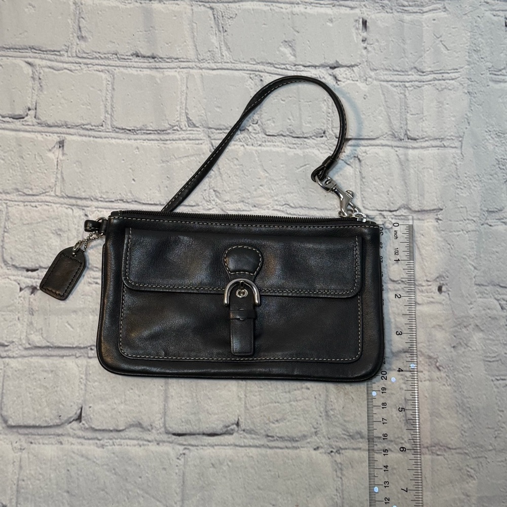 Coach Black Leather Wristlet - Picture 7 of 7